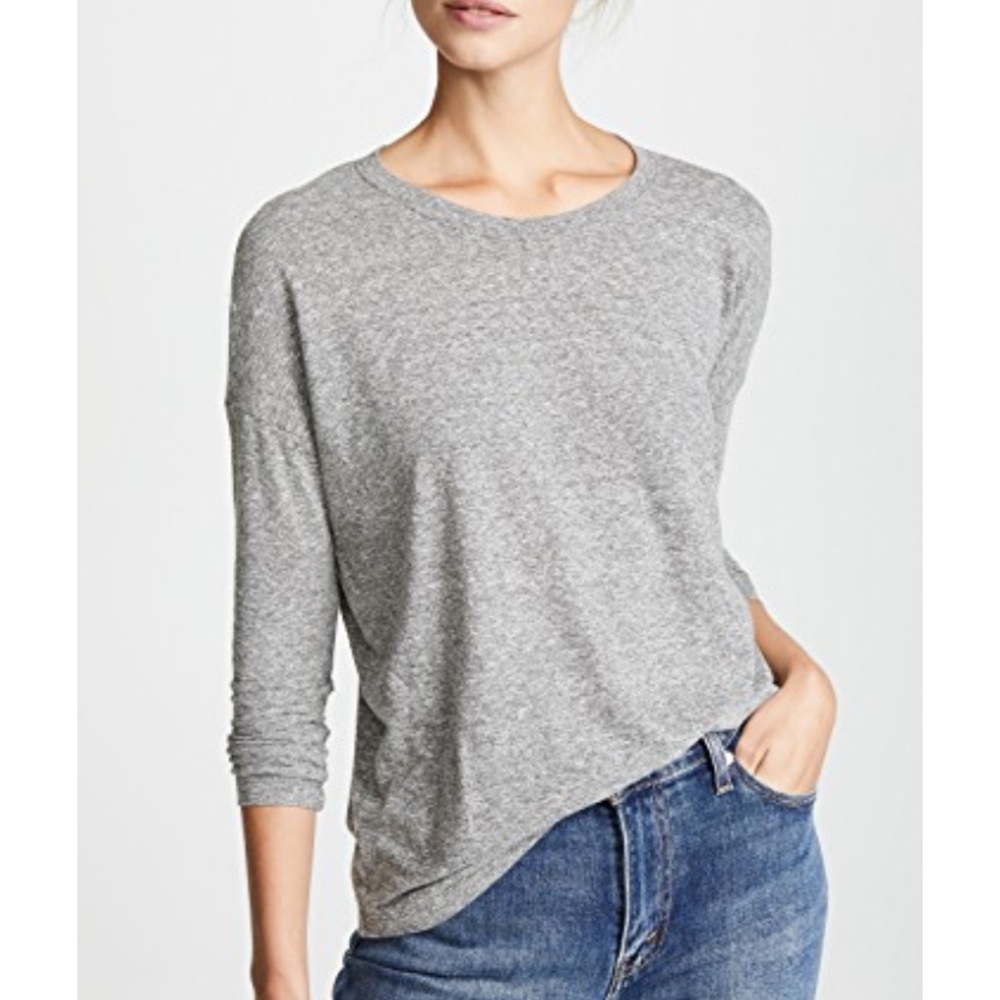 Madewell Long Sleeve Grey Ex Boyfriend Tee